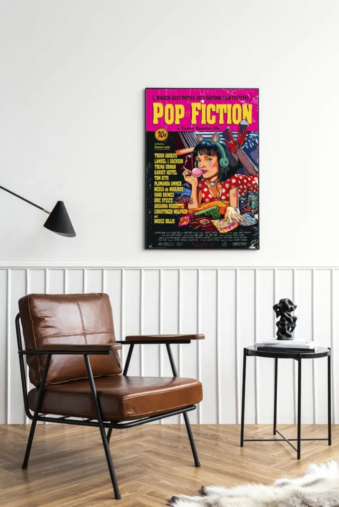 plakat filmowy pulp fiction