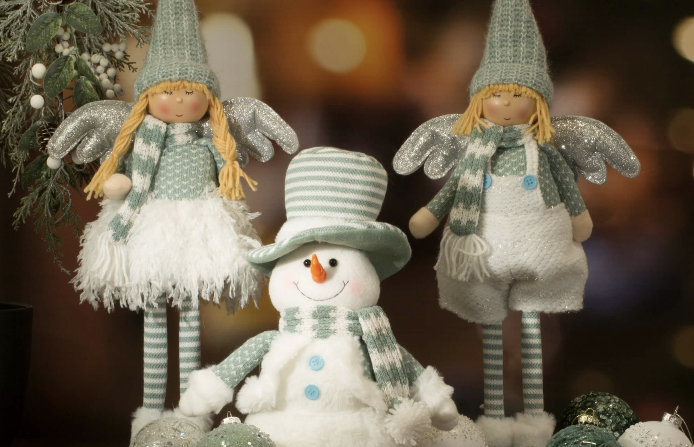 Ceramiczne figurki świąteczne