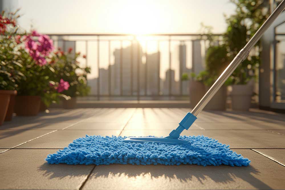 Czym umyć płytki na balkonie po zimie