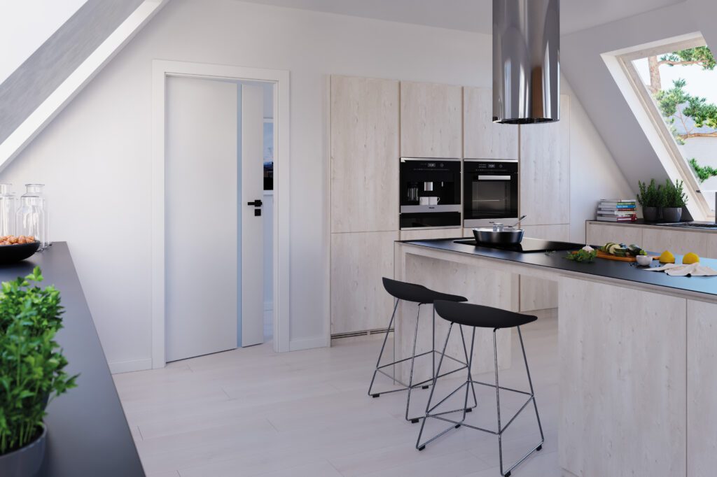 Drzwi łazienkowe białe Porta, drzwi Multiform